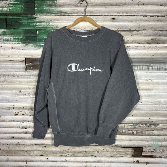 Vintage Champion Spellout Reverse Weave Sweatshirt - Picture 1 of 7
